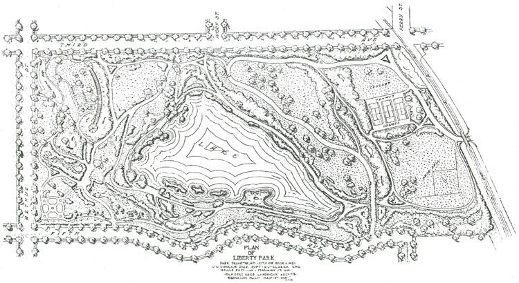 Plan of Liberty Park.